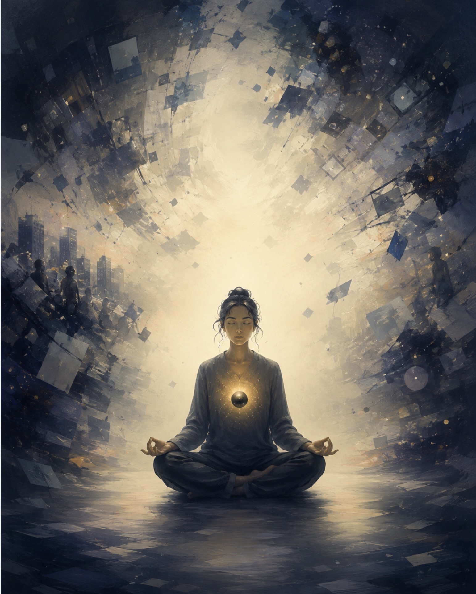 Meditaciones cotidianas, “El vacío esta lleno de silencio ensordecedor…”.